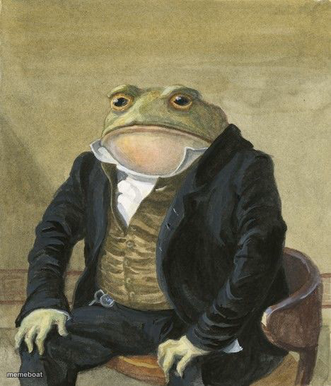 Gentleman frog - meme generator image preview