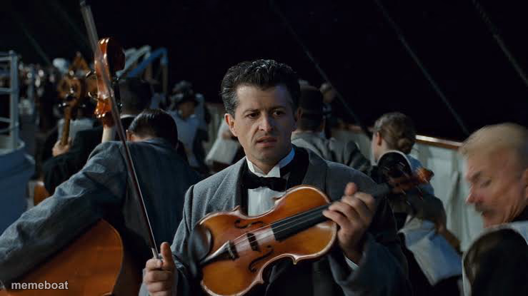 Gentlemen it's has been an honor titanic  musicians - meme generator image preview