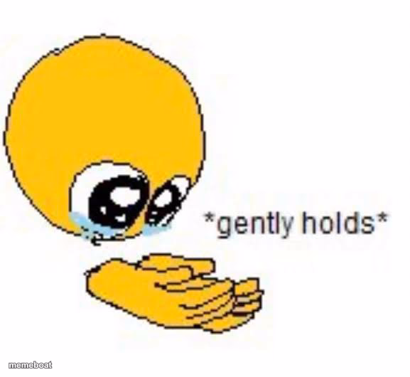 Gently holds emoji - meme generator image preview