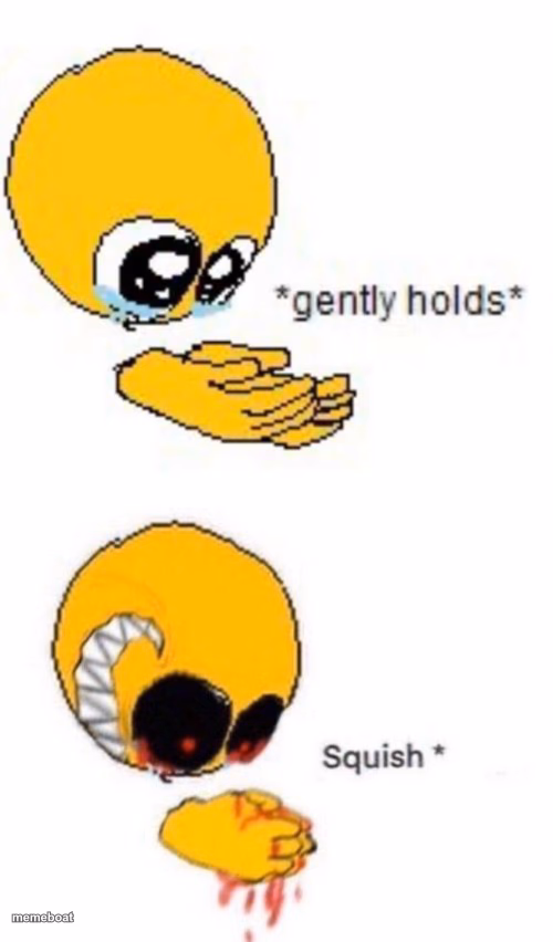Gently holds squish - meme generator image preview