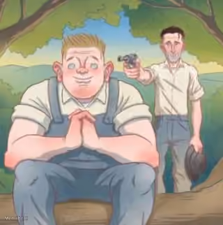 George Shoots Lennie