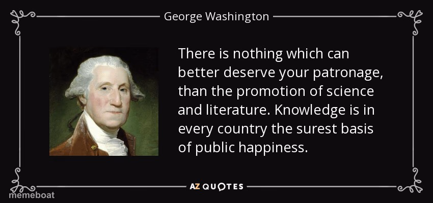 George Washington quote knowledge - meme generator image preview