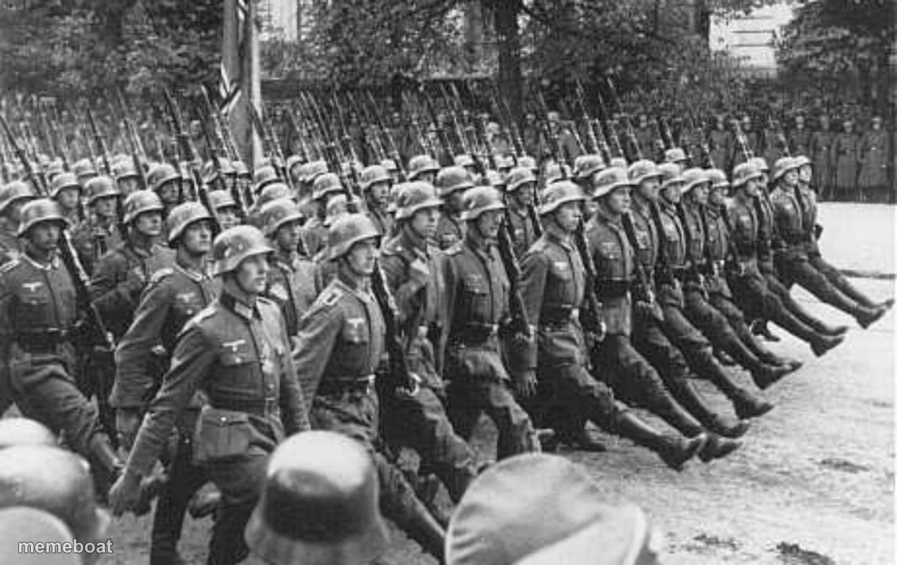 German Soldiers Marching - meme generator image preview