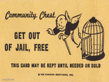 Get out of jail free card Monopoly