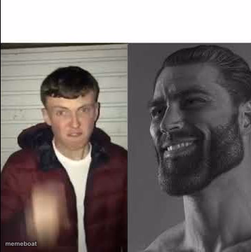 Giga chad template - meme generator image preview
