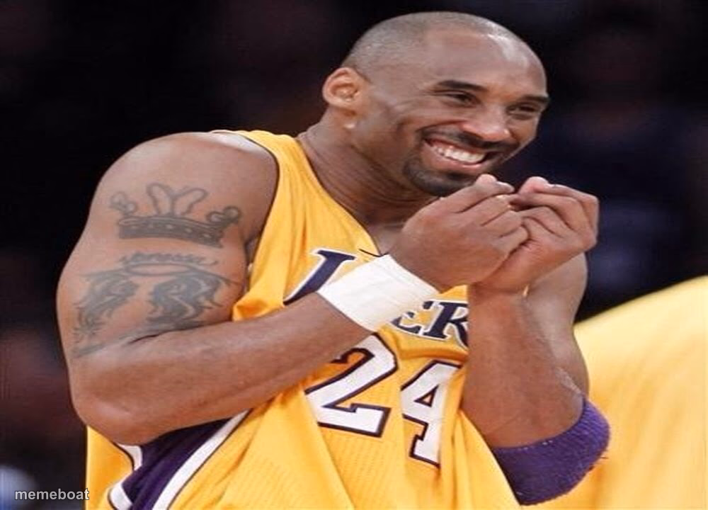 Giggly Kobe Bryant - meme generator image preview