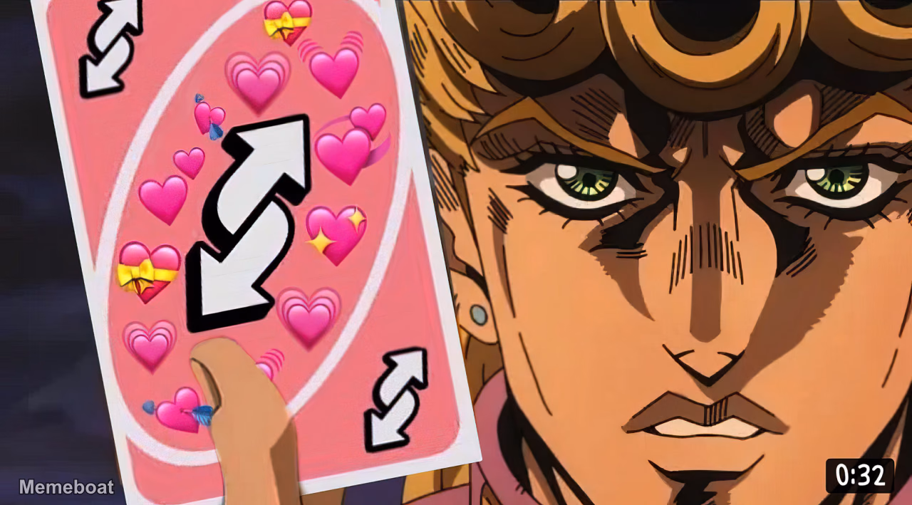 Giorno Reverse Card - meme generator image preview