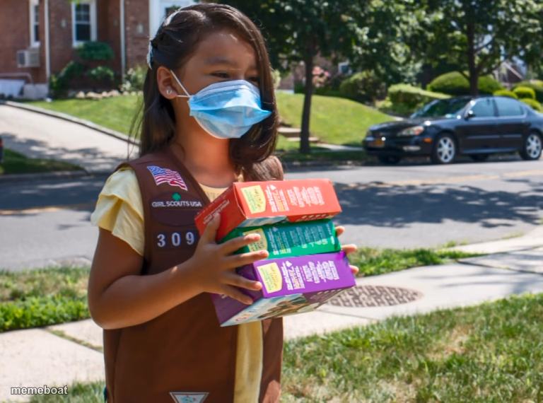 Girl Scout cookies - meme generator image preview