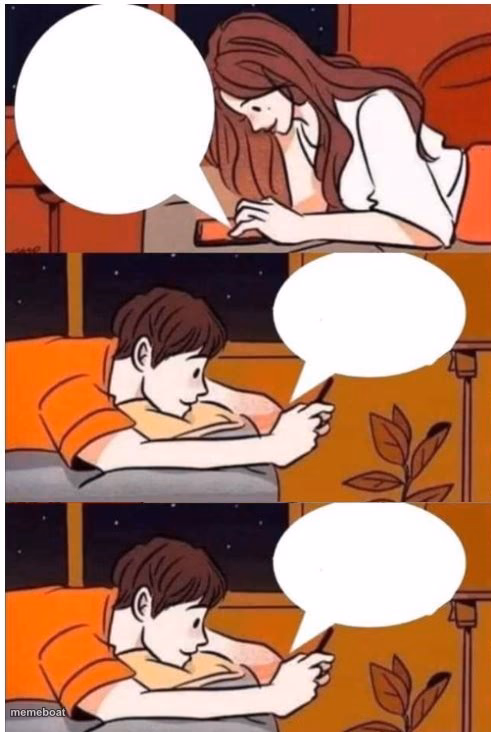 girl texting - boy texting - boy texting - meme generator image preview