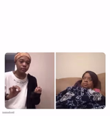 Girl trying to explain her mom