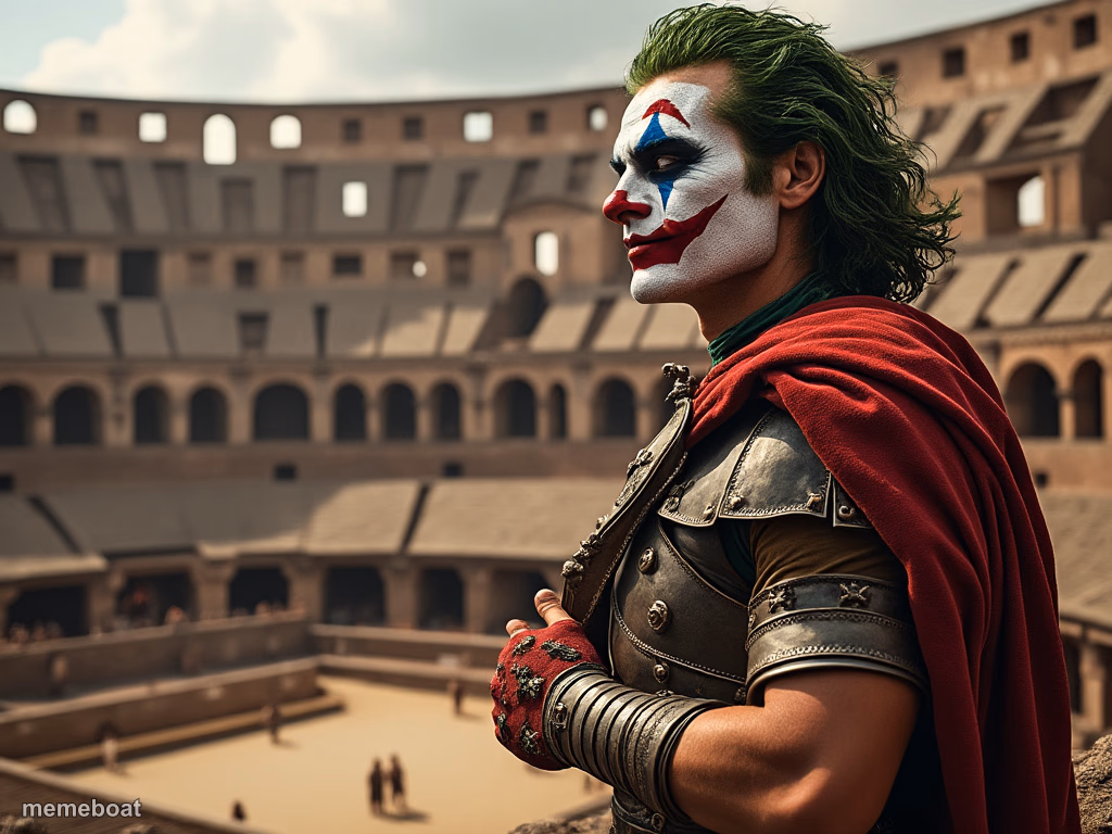 Gladiator Joker - meme generator image preview