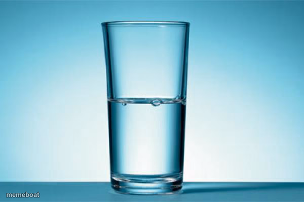 GLASS HALF FULL/EMPTY - meme generator image preview