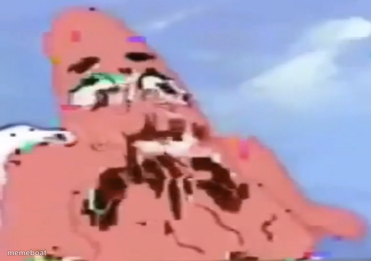 Glitch Patrick - meme generator image preview