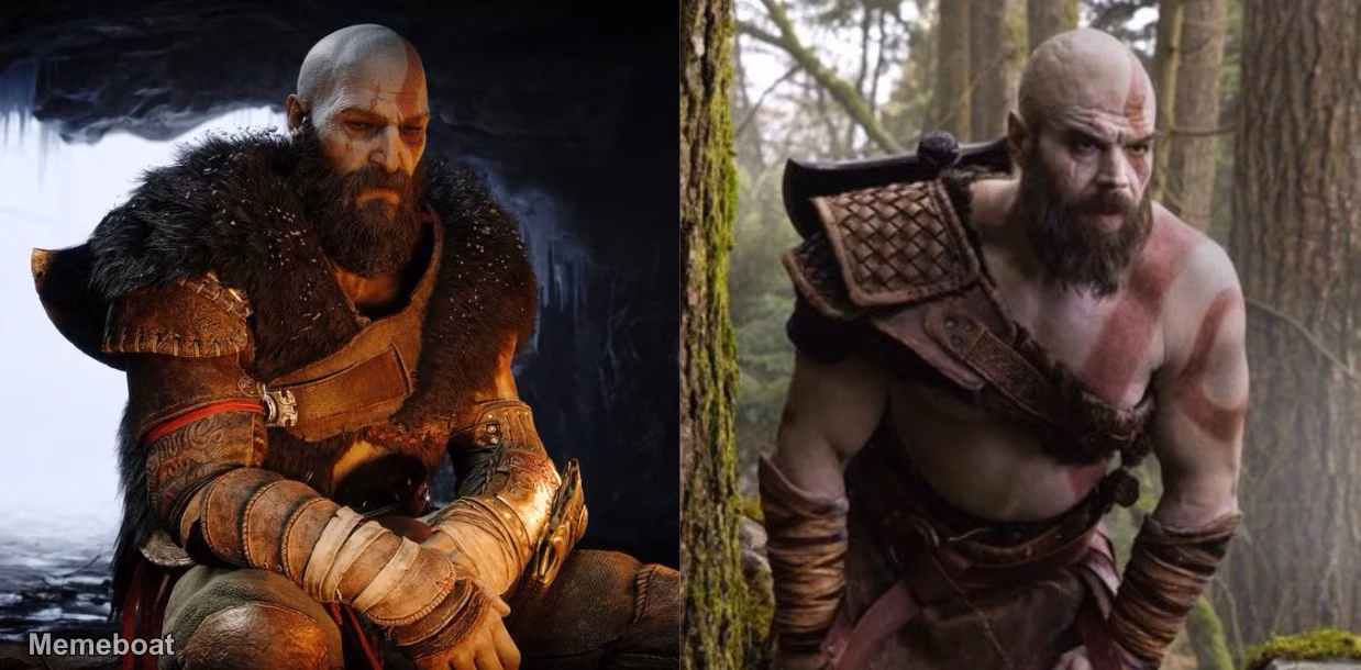God of War Game vs. Netflix Adaptation - meme generator image preview