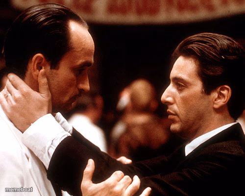 godfather fredo michael kiss of death - meme generator image preview