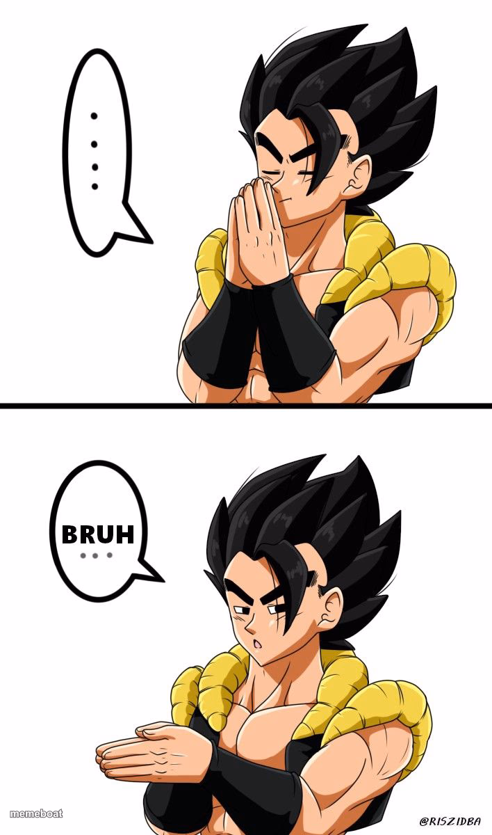 Gogeta Inhale Bruh - meme generator image preview