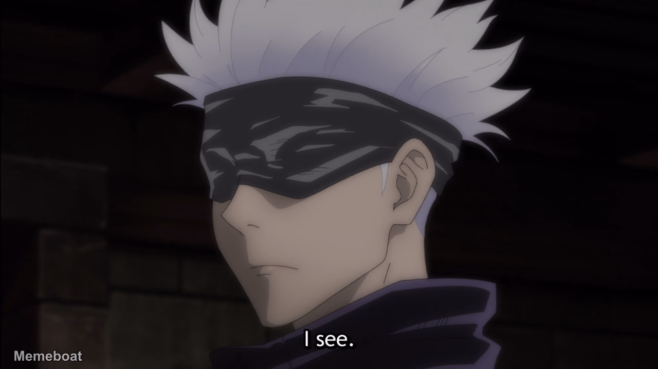 Gojo "I See." - meme generator image preview