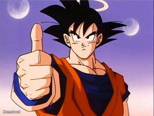 Goku Thumbs Up - meme generator image preview