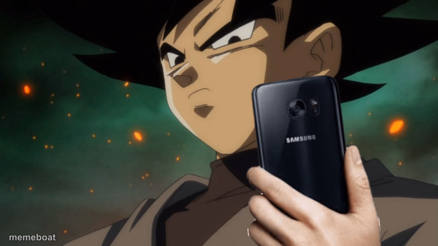 Goku Black Phone - meme generator image preview