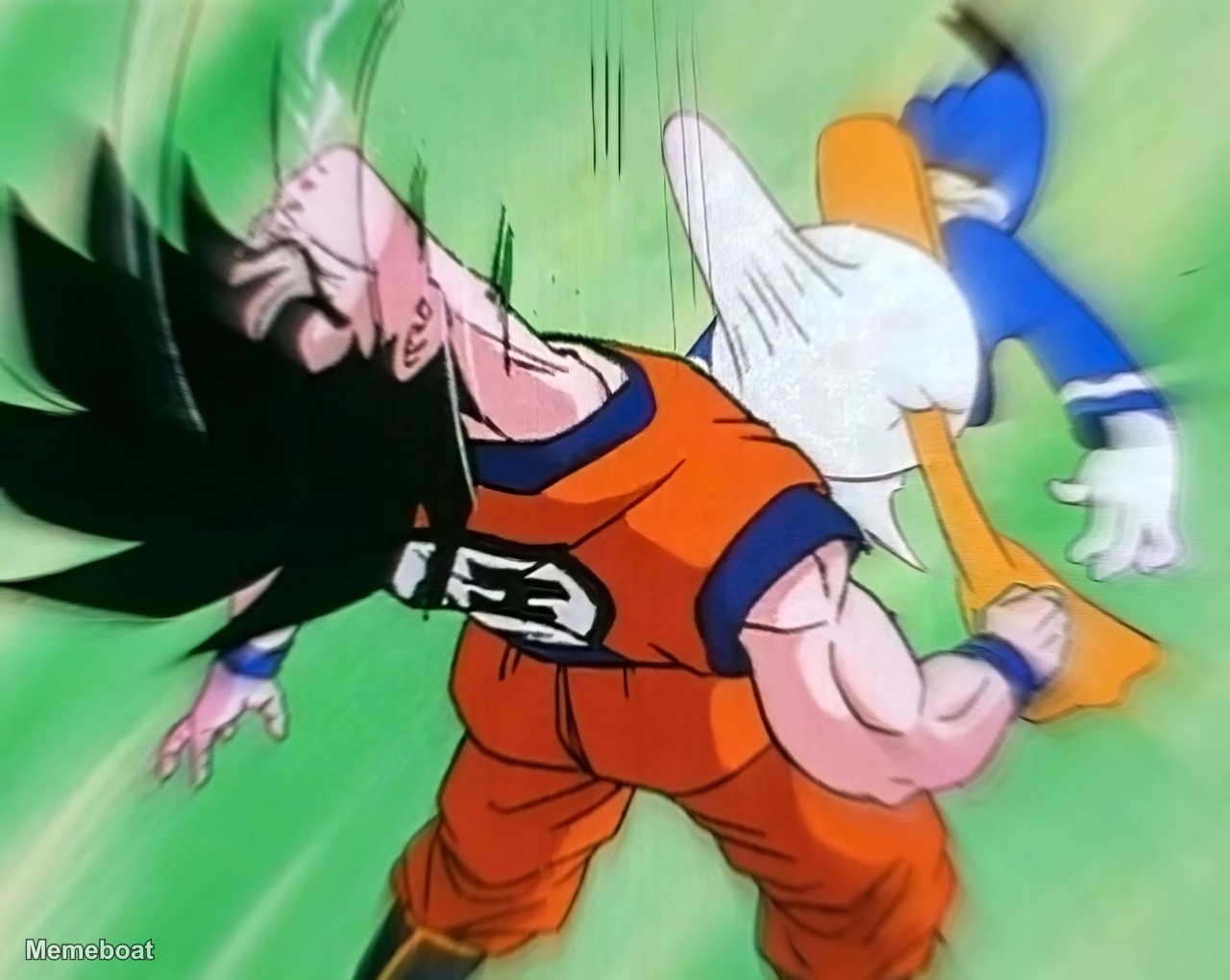 Goku Got Donald Duck Dickslapped! - meme generator image preview