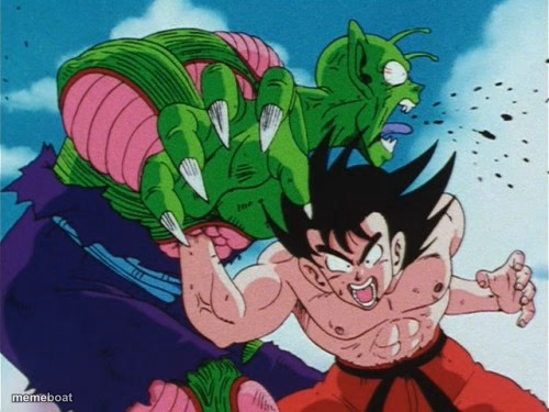 Goku Gut Punch - meme generator image preview