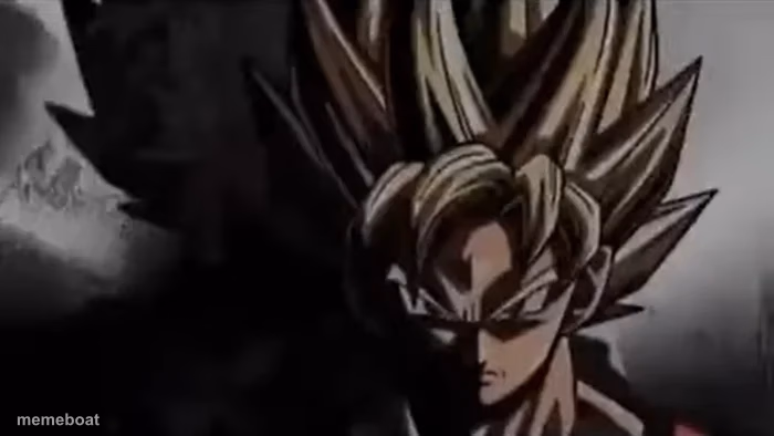 Goku Staring - meme generator image preview