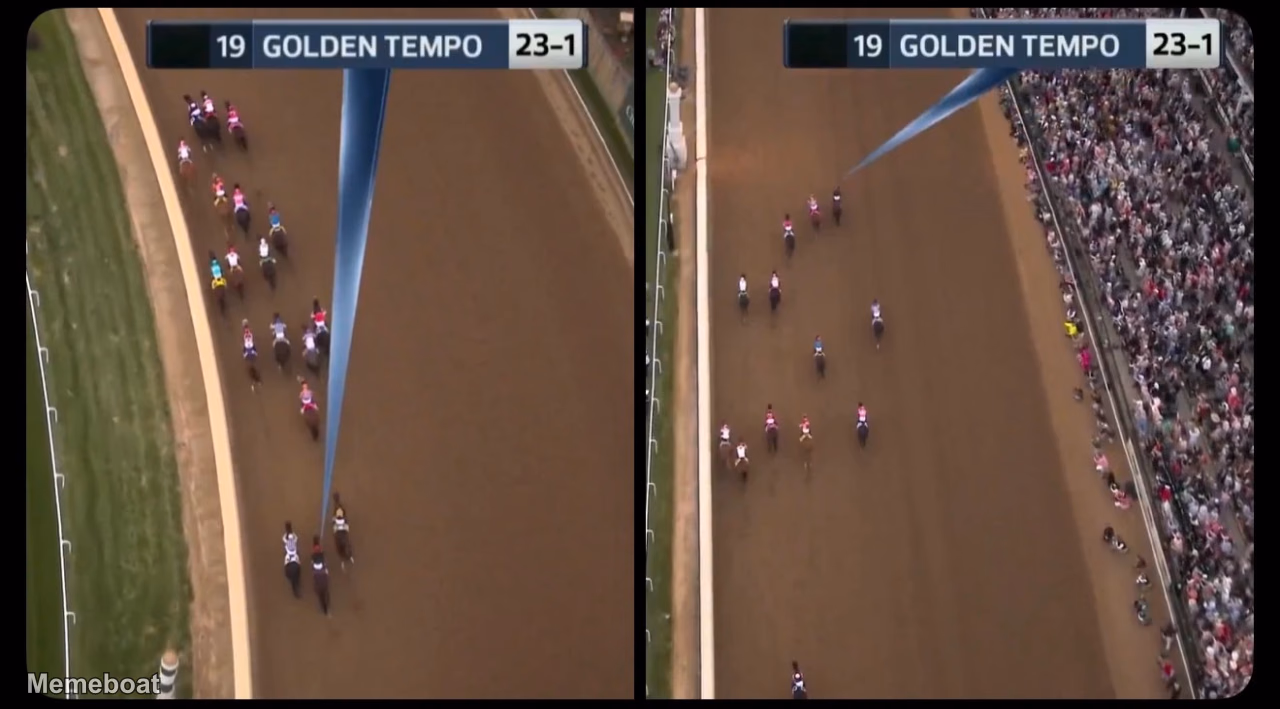 Golden Tempo Kentucky Derby Comeback - meme generator image preview