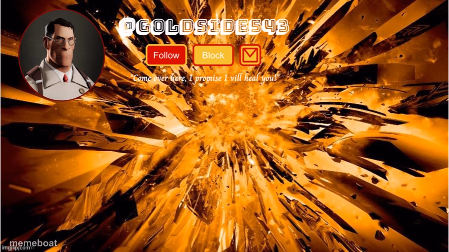 Gold's Announcement Template - meme generator image preview