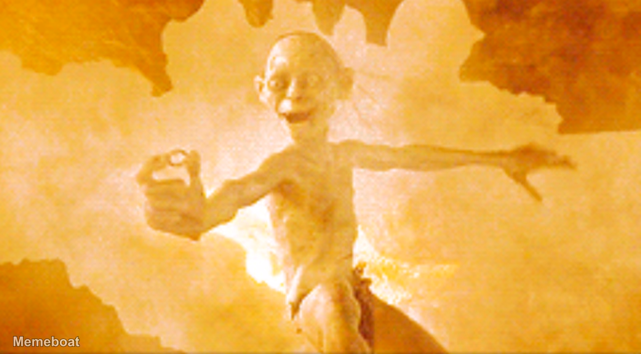 Gollum retrieves the Precious - meme generator image preview