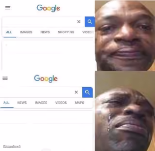 Google Search Crying Man