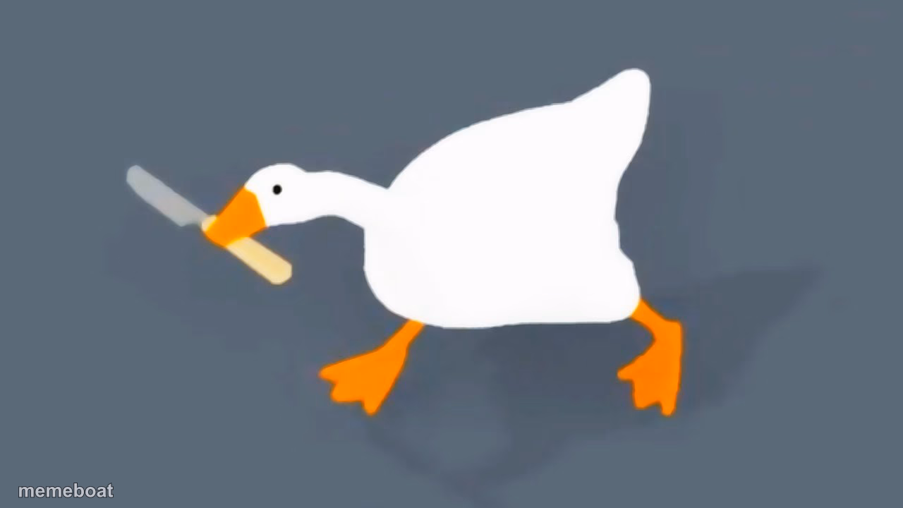 Goose with knife - meme generator image preview