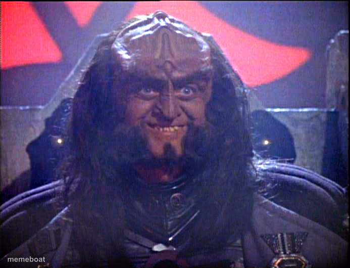 Gowron is Pleased (enhanced) - meme generator image preview