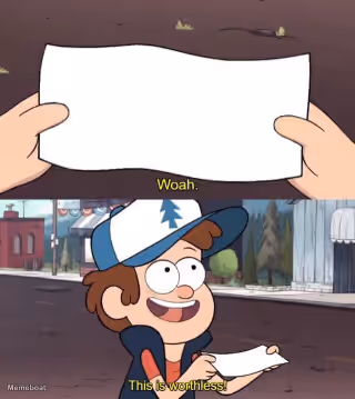 This Paper Is Worthless