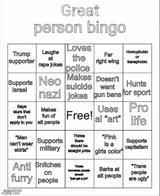 great person bingo