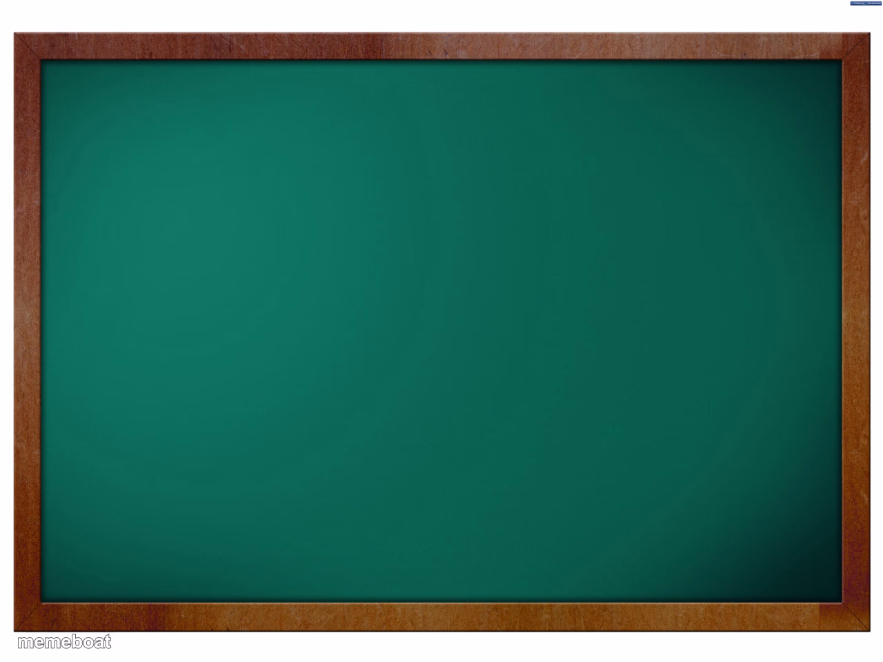 Green Blank Blackboard - meme generator image preview