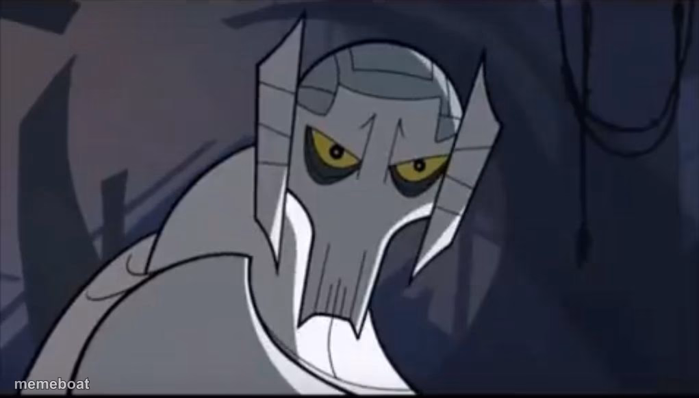 Grievous annoyed - meme generator image preview