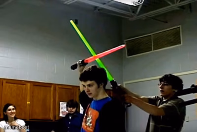 Griffin Mcelroy lightsaber - meme generator image preview