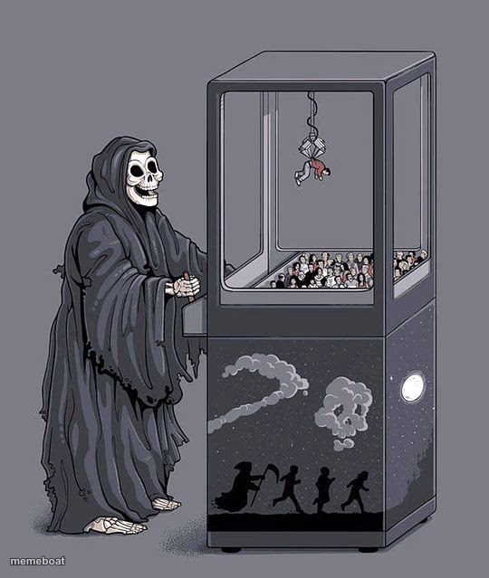 Grim Reaper Claw Machine - meme generator image preview
