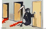 Grim Reaper Knocking Door