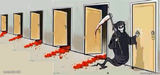Grim Reaper Knocking on Door Extended