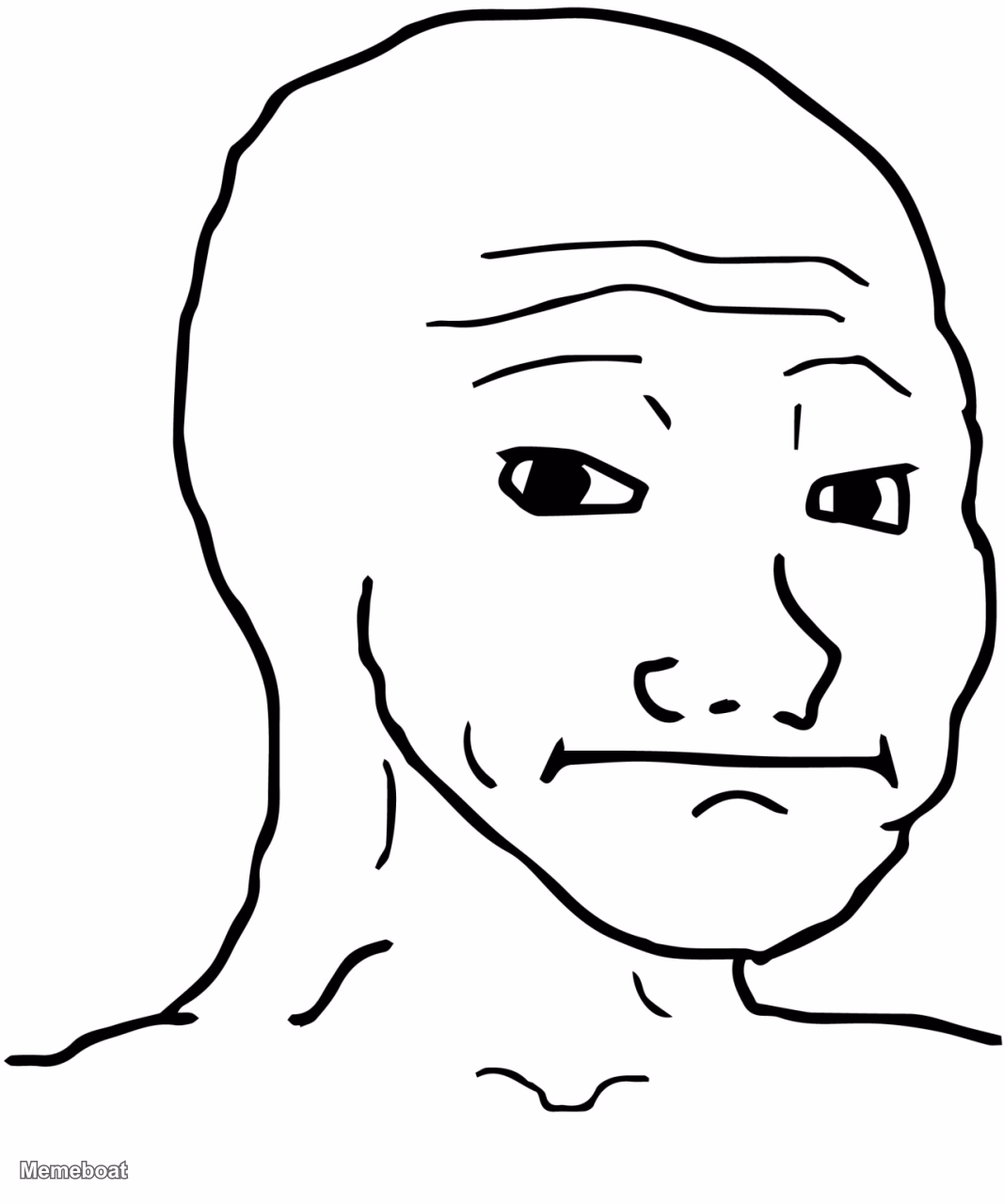 Grimace Wojak - meme generator image preview