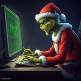 Grinch at Computer