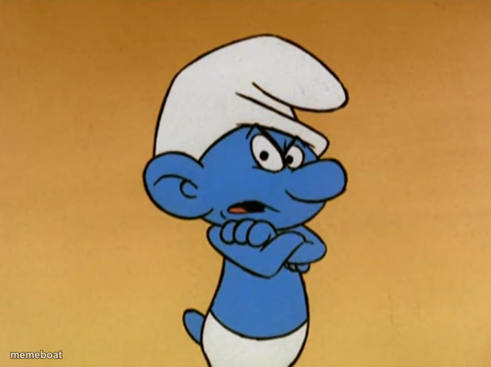 Grouchy Smurf - meme generator image preview