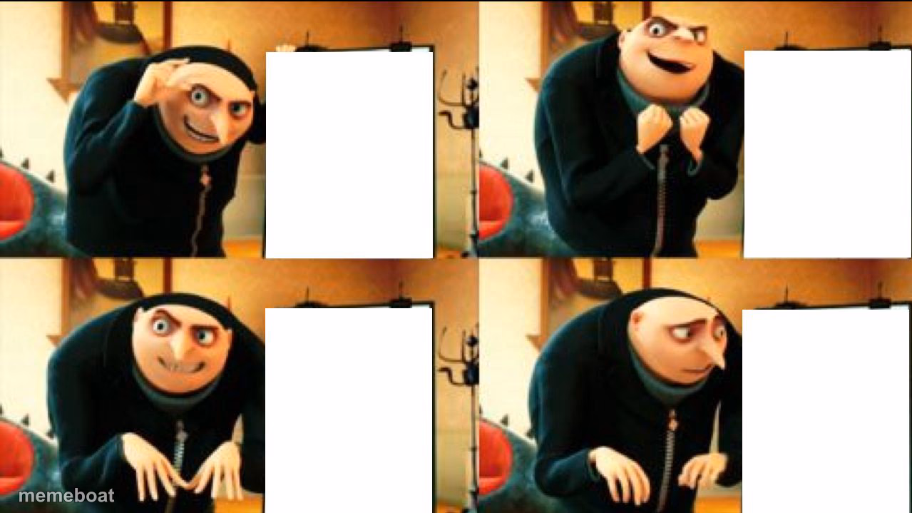 Gru Diabolical Plan Fail - meme generator image preview