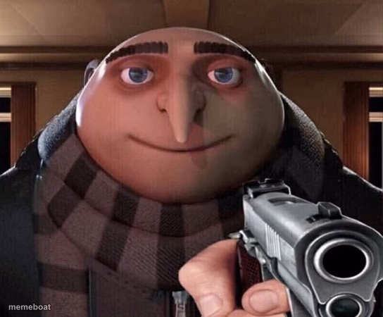 Gru Gun - meme generator image preview