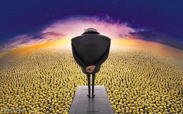 Gru Standing Over Minions - meme generator image preview