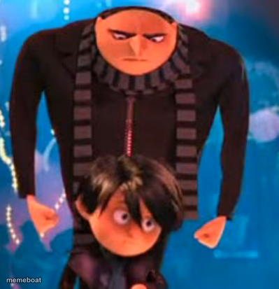 Gru staring at Antonio - meme generator image preview