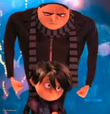 Gru staring at Antonio