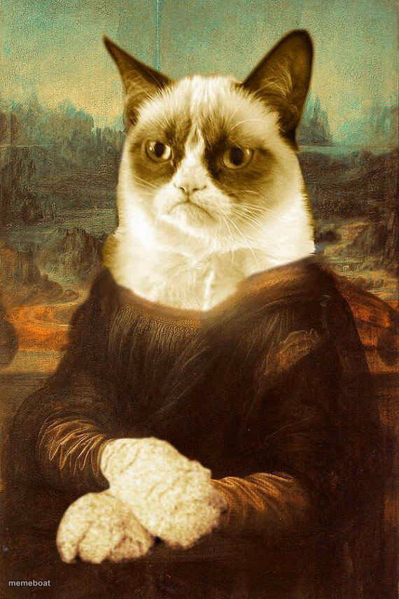 Grumpy Cat Mona Lisa - meme generator image preview