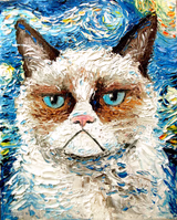 Grumpy Cat Van Gogh